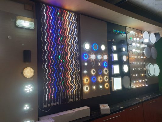Elite Trade Center lights